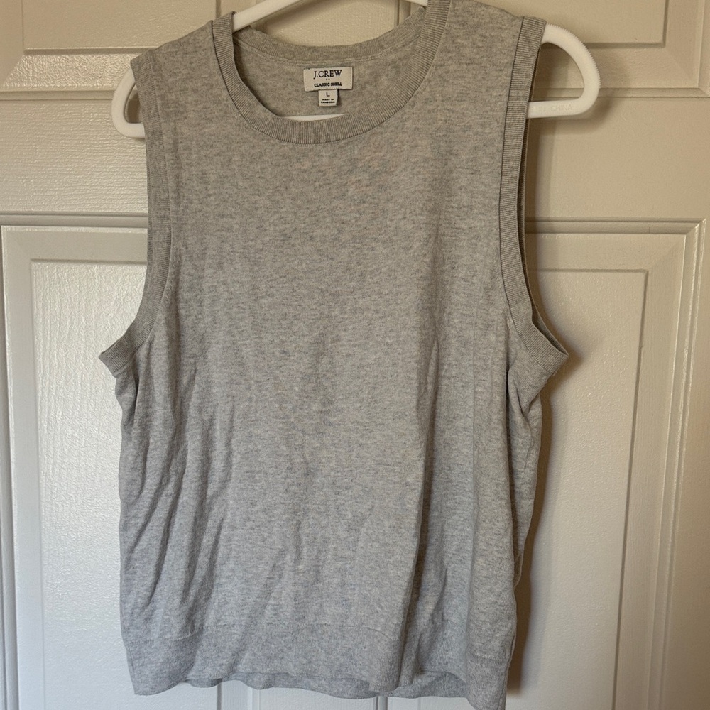 J. Crew Light Gray Sleeveless work Top for Women